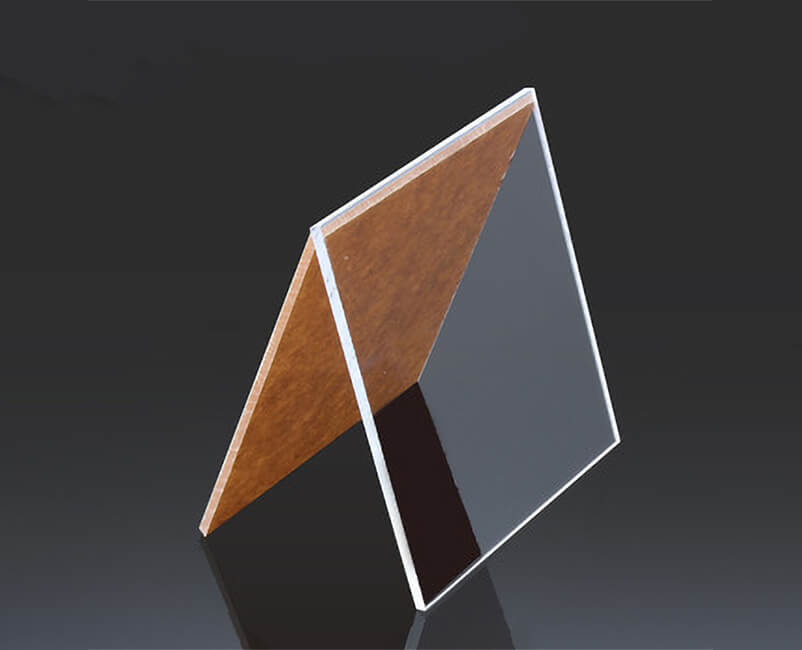 Transparente Acrylplatte aus Polymermaterial